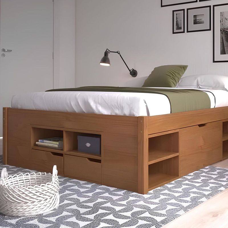 CamaCharmeCasalcorAmendoacom4Gavetase12Nichos199cm73810