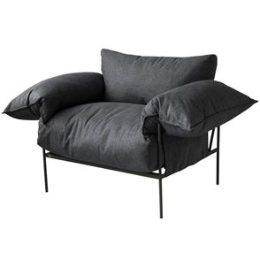 Poltrona Asa Chumbo Base Aço Carbono Preto - 74293