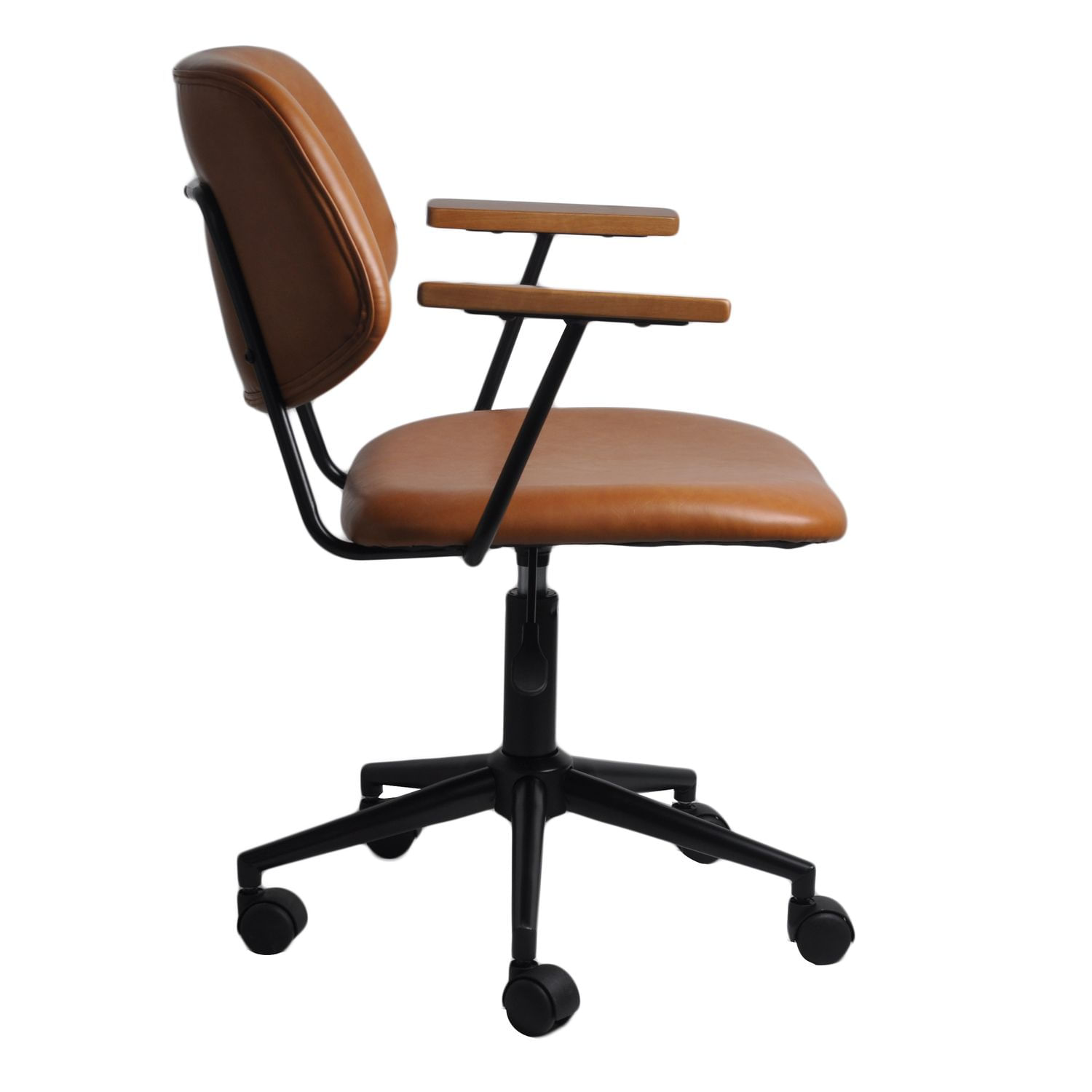 Cadeira-Office-Riga-com-Braco-Courino-Caramelo-com-Base-Rodizio-Preta---74360-