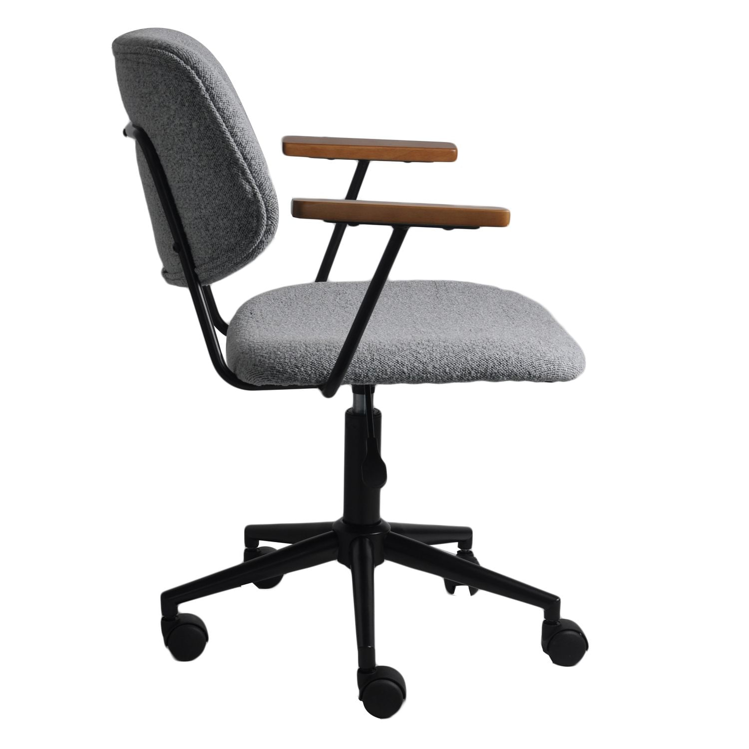 Cadeira-Office-Riga-com-Braco-Tecido-Cinza-com-Base-Rodizio-Preta---74361