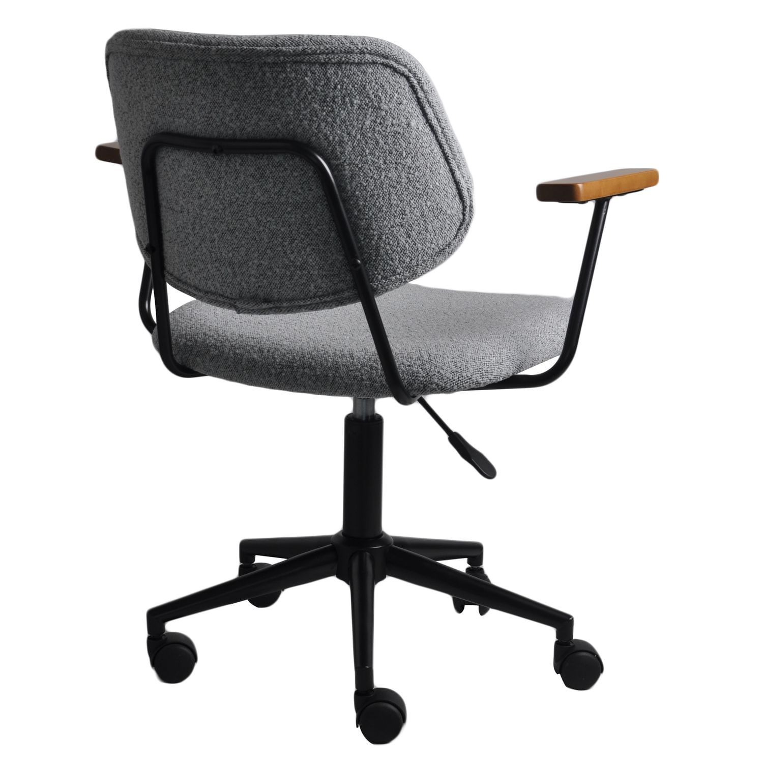 Cadeira-Office-Riga-com-Braco-Tecido-Cinza-com-Base-Rodizio-Preta---74361