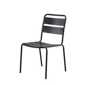 Cadeira Bora Sem Braço Estrutura em Aço com Pintura cor Preto - 74363