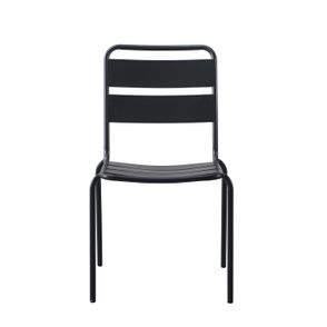 Cadeira Bora Sem Braço Estrutura em Aço com Pintura cor Preto - 74363