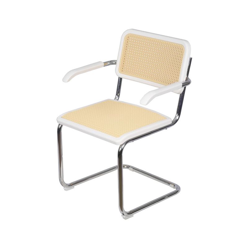 CadeiraCescacomBracoPalhaDetalhePolipropilenoBrancocomBaseCromada74372