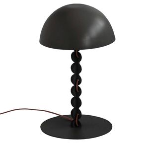Luminária de Mesa Gomos Aço Carbono Preto - 74378