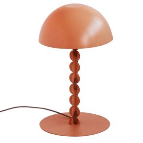 Luminária de Mesa Gomos Aço Carbono Terracota - 74379