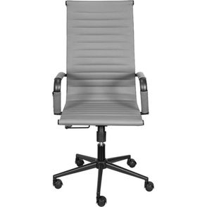 Cadeira Office Eames Alta Dark Cinza Rodizio Preto - 74385