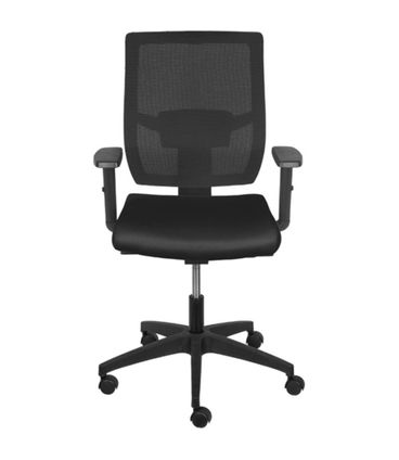Cadeira Office Atenas Baixa Tela Mesh Preta com Base Rodizio Preta - 74401
