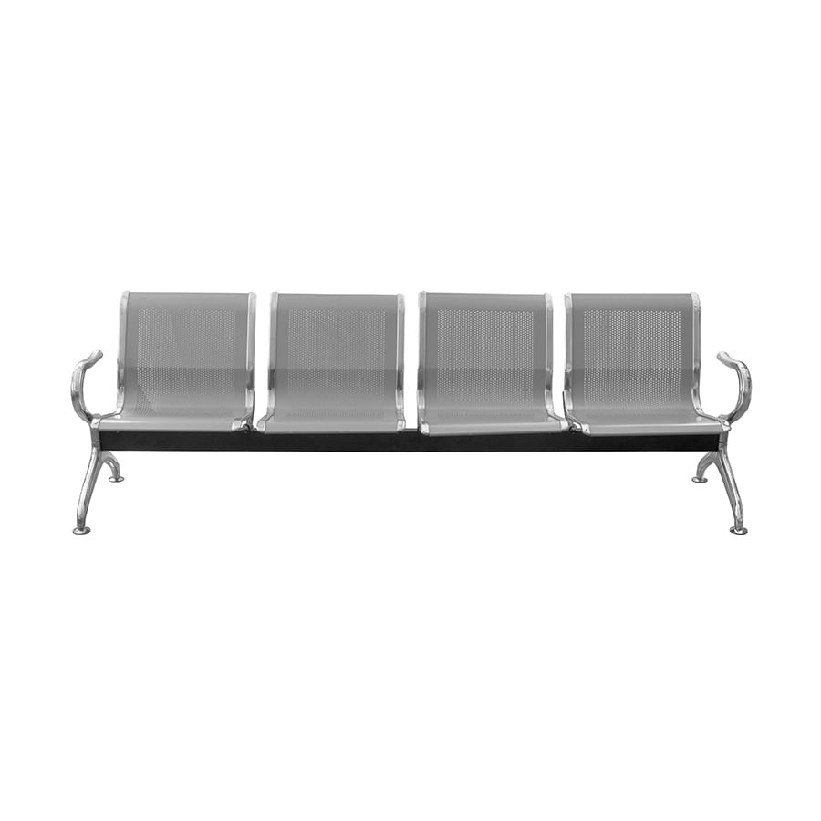 Longarina-Montreal-4-Lugares-Cinza-e-Estrutura-Aco-Cromado-215-cm---74404