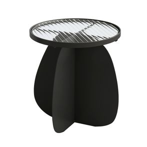 Mesa de Apoio Carambola Baixa Base Aço Carbono Preto - 74450