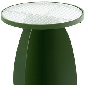 Mesa de Apoio Carambola Alta Base Aço Carbono Verde - 74461