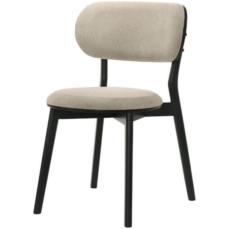 CadeiraBellaEstofadaTecidoOffWhitecomBaseMadeiraPreta74445