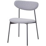 CadeiraNataliaEstofadaTecidoCinzacomBaseAcoChampagne74455