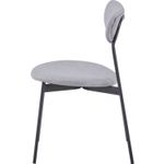 CadeiraNataliaEstofadaTecidoCinzacomBaseAcoChampagne74455