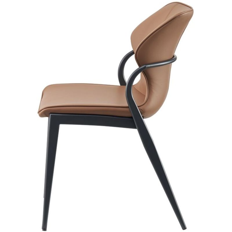 CadeiraMarcellaemCourinoCaramelocomBaseAcoPreto74469