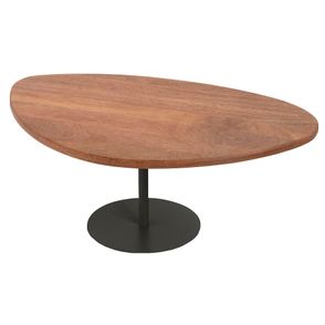 Mesa de Centro Orgânica G Tampo Cumaru Base Preto - 74689