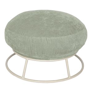 Puff Disk Sarja Sálvia Base Aço Taupe 60cm - 74742