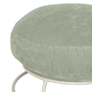 Puff Disk Sarja Sálvia Base Aço Taupe 60cm - 74742