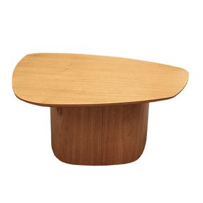 Mesa de Centro Stone Baixa Tampo e Base Amêndoa Suave 68cm - 72958