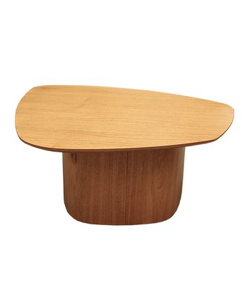 Mesa de Centro Stone Baixa Tampo e Base Amêndoa Suave 68cm - 72958