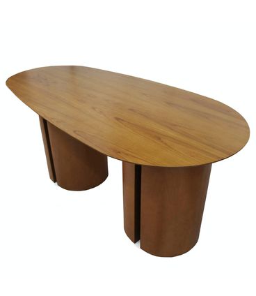 Mesa de Jantar Orgânica Tampo e Base Champagne 180cm - 75070