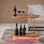 CarrinhoBarBallOblongoAmendoaSuaveBaseBronzeLight74838