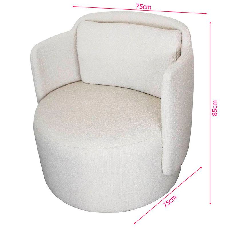 PoltronaFlorencaEstofadaBoucleOffWhiteBaseGiratoria74810