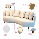 SofaBeans3LugaresEstofadoBoucleOffWhitePesMel210cm75084