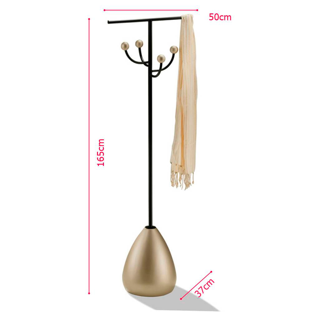 Cabideiro-Ekko-Preto-Fosco-Base-Bronze-Light-Metalizado-165cm---75111