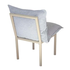 Cadeira Lyon Sem Braço Almofada Trude Base Aço Taupe - 75348