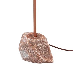 Luminária de Mesa Terracota Base Pedra Jaspe - 75475