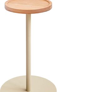 Mesa de Apoio G Tampo Cumaru Amarelo 20cm Base Taupe 53cm - 75481