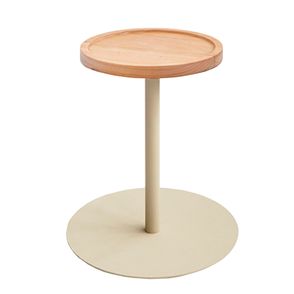 Mesa de Apoio P Tampo Cumaru Amarelo 20cm Base Taupe 35cm - 75483