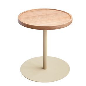 Mesa de Apoio P Tampo Cumaru Amarelo 30cm Base Taupe 35cm - 75487