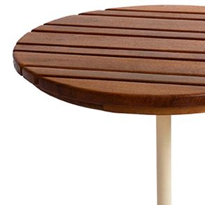 Mesa de Apoio Tampo Deck 50cm Base Taupe 53cm - 75495