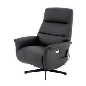 Poltrona de Massagem Michigan Corino Preto Base Preta - 75513
