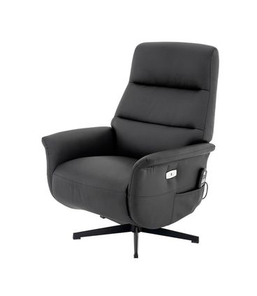 Poltrona de Massagem Michigan Corino Preto Base Preta - 75513