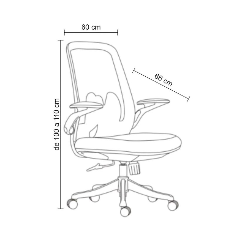 CadeiraAustinOfficeDiretorGiratoriaTelaMeshBasePolipropileno75635