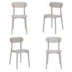 Kit04CadeirasVertePolipropilenoBambu75667