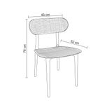 Kit04CadeirasVertePolipropilenoBambu75667