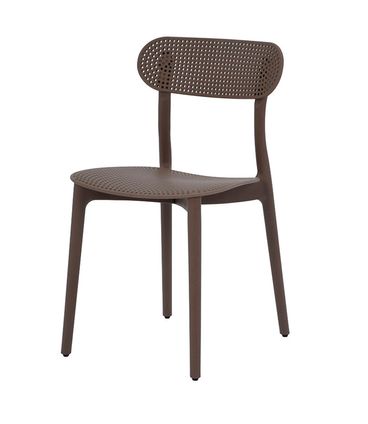 Kit 04 Cadeiras Verte Polipropileno Café - 75668