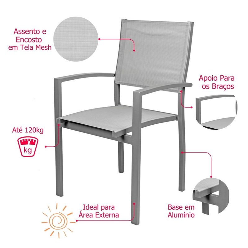 Kit04CadeirasAngraTelaMeshBaseAluminioGrafite75694