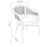 CadeiraCaraivaAluminioGrafiteAssentoCordaNauticaChumbo75712