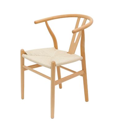 Cadeira Wishbone Assento Corda Natural Madeira Natural - 75760