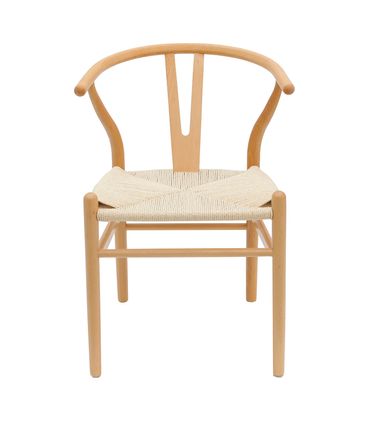 Cadeira Wishbone Assento Corda Natural Madeira Natural - 75760