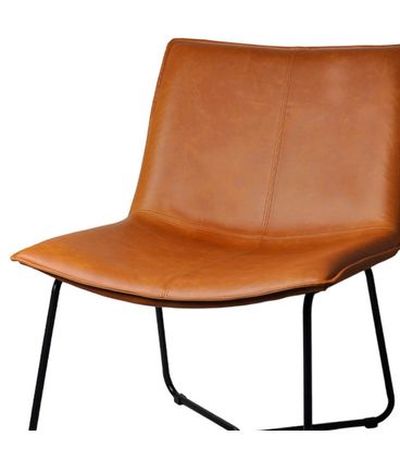 Poltrona Bibiana Corino Caramelo Aço Preto - 75807