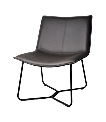 Poltrona Bibiana Corino Cinza Aço Preto - 75809