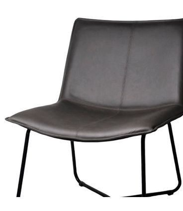 Poltrona Bibiana Corino Cinza Aço Preto - 75809