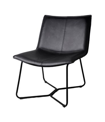 Poltrona Bibiana Corino Preto Aço Preto - 75810