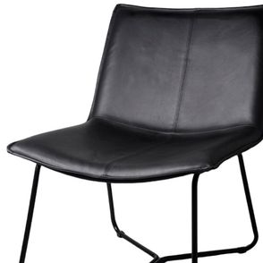 Poltrona Bibiana Corino Preto Aço Preto - 75810